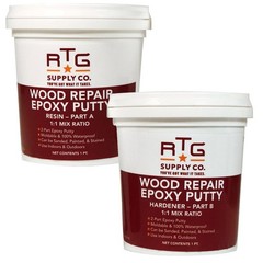 RTG Wood Repair Epoxy Putty (2-Pint Kit) 2-Pint Kit