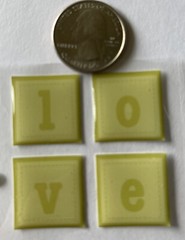 LOVE OF THE GAME Phrase Cafe Epoxy Title Stickers(11pc)Sticko•Sport•Admit One