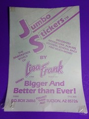 Vintage 1990’s Fully Intact Lisa Frank Jumbo Sticker Unicorn Hot Air Balloon
