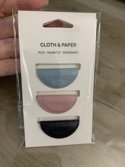 Cloth & Paper Mini Magnetic Bookmarks