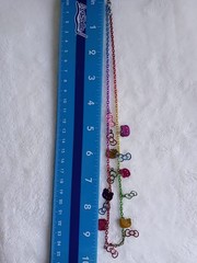 Sanrio Hello Kitty Charm Necklace 2013 Rainbow Chain
