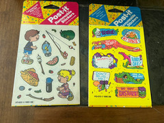 Vintage 1989 and 1990 Post-It Removable Stickers 3M Lot of 2 Packages NEW Sealed