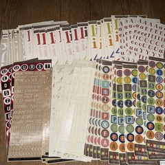 Huge Lot Scrapbooking Letters And Numbers Bo Bunny Me And My Big Ideas 80 Pages