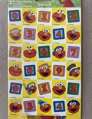 2 Sheets of Sesame Street “Elmo” Stickers, Sheet Is 6” X 4”, New In Package!