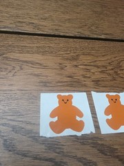 Mrs Grossman Sticker By the Yard Teddy Bears Vintage 1979 Lot Of 2