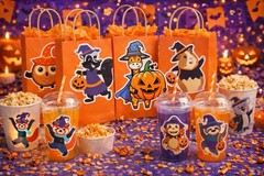 Halloween Animal Sticker Set – 64 Piece