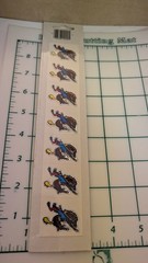 Vintage Stickers BJs Rodeo Horse Cowboy 14 Modules Front And Back New In Pack