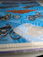 VINTAGE 1996 NEW Harley Davidson Motorcycle Stickers 3 Packs Heartline Hallmark