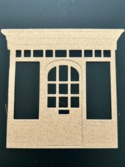 Storefront Die Cuts * Set of 12 * Black, White or Kraft Cardstock * Fun Design!
