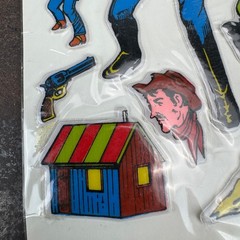 Lone Ranger Puffy Stickers #8158 A 1980 Imperial Top Corporation NEW OLD STOCK