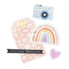 American Crafts RAINBOW AVENUE ICONS (69pc) EPHEMERA DIE CUTS scrapbooking