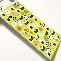 Japanese Onigiri Washi Sticker Sheet Rice Ball Bento Food Japan