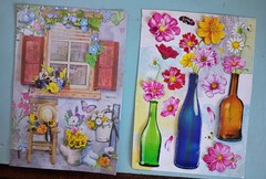 Crafter’s Square – Floral Pop-Up Sticker Sheets – Lot Of 2