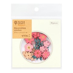 MIDORI sticker PCM Decoration Floral pattern Red 82520006
