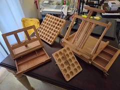 Wooden scrapbooking supply Tables Solana