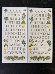 Plaid FolkArt Rub On Transfers 2001 Farmhouse Floral Sunflower Lot