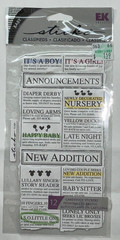 Baby Newborn Babies Girl Boy New Stickers Sticker Packs You CHOOSE, YOU PICK