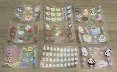 NEW PaperKumaCo (40) Mini Sticker Sheets Paper Kuma Co PKC Stickers