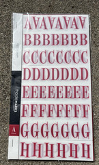 TRADEMARKS EDDIE RED 290 ALPHABET LETTERS NUMBERS WORDS ABC RUB ONS BOOK UPPER