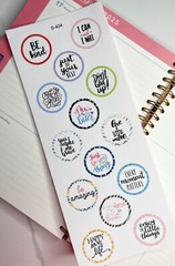 Never Give up,Motivational,INSPIRATIONAL:Handmake Erin Condren Planner Sticker