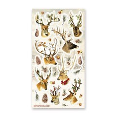 Stickii Club – Deer Stickers – Snow Winter Christmas Sticker Sheet – Crafts