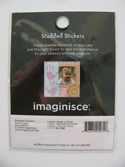 Imaginisce Studded Stickers SANTA CLAUS NIP