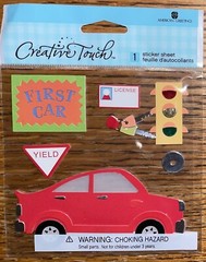RARE CREATIVE TOUCH ~ First Car ~ License Keys Learn To Drive St Signs Stickers