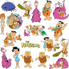 THE FLINTSTONES VARIETY DIE CUT VINYL 50 CT STICKER PACK