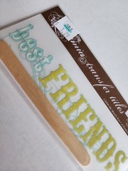 Rub-Ons Transfers – Family Friends BEST FRIENDS Girl Boy Phrase – RETIRED # 27