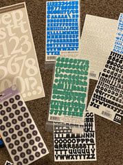 Alphabet Stickers Large Lot Scrapbooking Words New and Barely Used Letters packs