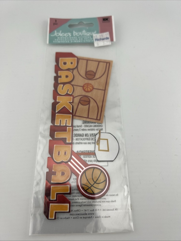 Jolee’s Botique DimensionalStickers Basketball