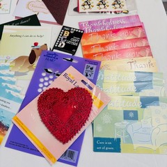 Mixed Lot of Stationary Stickers Cards Some Hallmark Misc Greetings