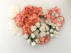 45 Kits DIY Mix Paper Flower Wedding bouquet Favor Gift Scrapbook TH/F40C(98)