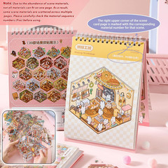 20 in 1 DIY Sticker Book, 3D Scene Stickers – Bakeries, Coffee Shops, Restaurant