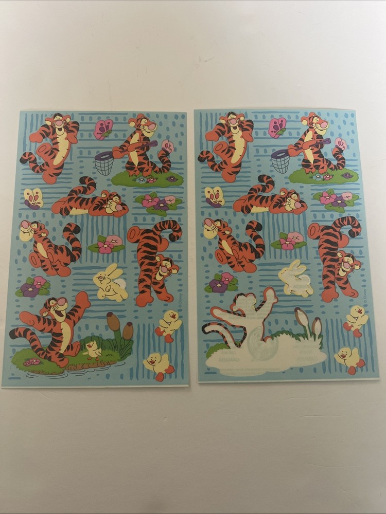 Sandy Lion Tigger Sticker Sheets (1 Partially Used)