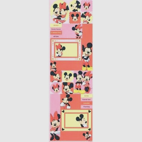 Disney Mickey Minnie Memories Frames Accents Disneyland World Cardstock Stickers