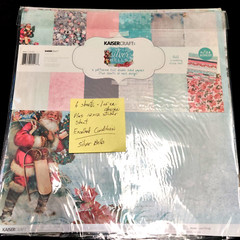 Kaiser Crafts SILVER BELLS & CHRISTMAS WISHES 12 x 12 Papers Ephemera Stickers
