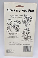 Vintage American Greetings Sticker World Funny Animal Faces 2 Sheets New