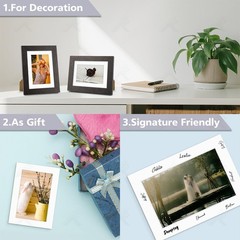 , Pack of 50, Acid-Free White Pre-Cut 5×7 Picture Mat for 4×6 Photo with Whit…
