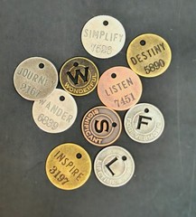 HUGE LETTERS WORDS TOKEN CHARMS TIM HOLTZ & MORE Antiqued SCRAPBOOK METAL CRAFTS