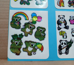 Vintage 1980s Prism Sticker Lot 12 Vending Sheets Unicorn Gorilla Snail Frog BJ