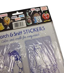Vtg «Celebrity» Scratch And Sniff Mark 1 Stickers Sheet Cowboy Western Leather