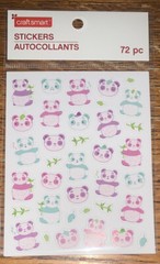 Craftsmart PANDA BEARS ZOO ANIMALS Safari Jungle Amazon Scrapbook Stickers 72 Pc