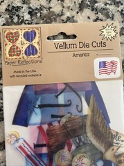 Scrapbooking Paper Reflections Vellum Die Cuts America Pack Americana USA