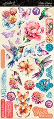 Graphic45 FLIGHT OF FANCY CARDSTOCK STICKER SET scrapbooking (2) SHEETS
