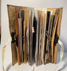 Junk journal Dog Days Summer Boys Dogs Yellow Black Keepsake Book Handmade New