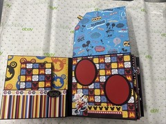 handmade Disney Mickey Mouse-themed scrapbook or mini album (Size 8x8x3.5”)