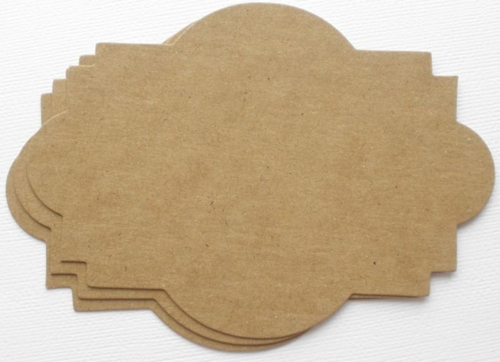 {4} *ORNATE NOTES* Style 3 – Mats / Labels / Frames Bare Chipboard Die Cuts