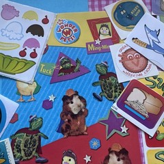 Vintage 80s 90s Y2K Sticker Partials & Singles Various Brands Years As Is Lot C