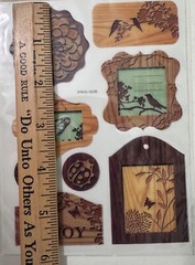 Crafter’s Square 8 Magic-On Stickers Nature Birds Butterfly Scrapbooking Sticker